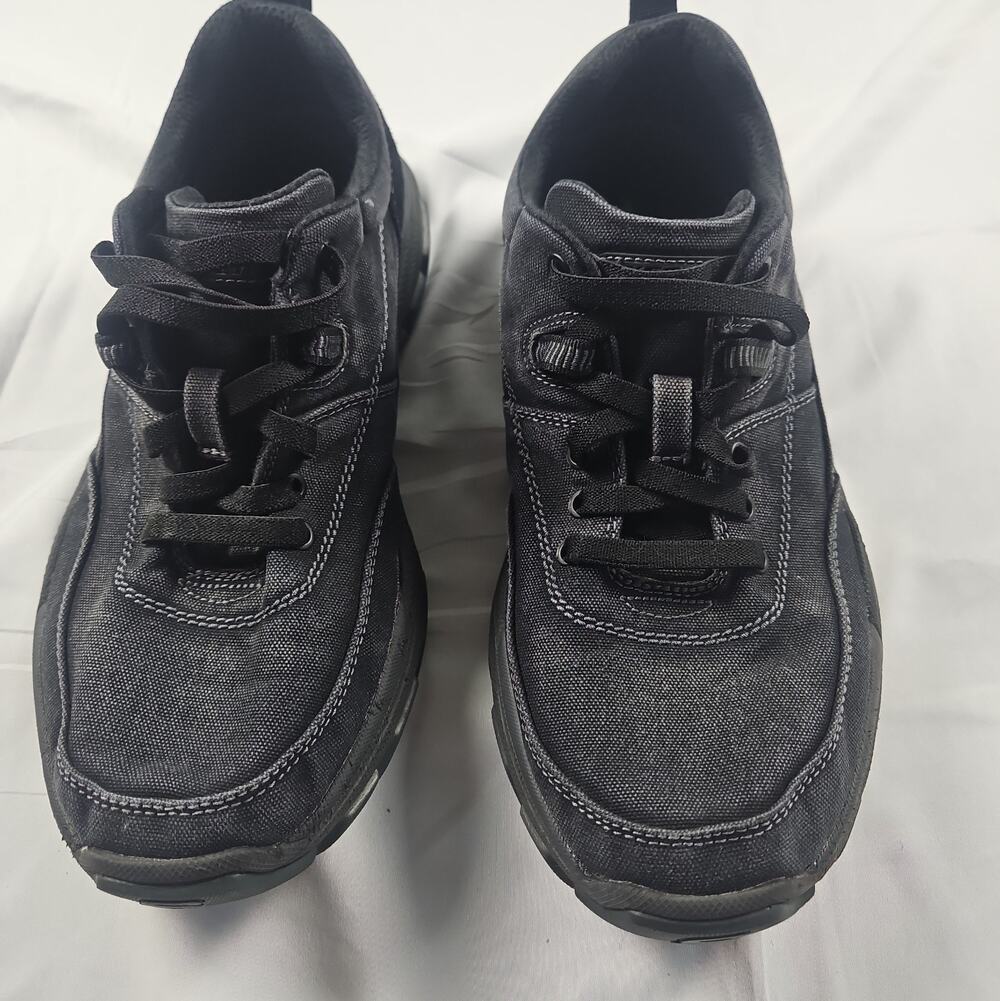 Athletic Sneakers Men's 9.5 Black Textile Goodyear Rubber Sole 204832 by Skecher